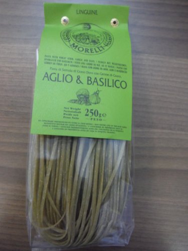 Linguine Aglio e Basilico Pasta Knoblauch und Basilikum 250 gr. von MORELLI
