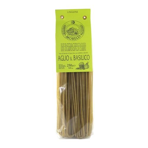 Linguine Aglio e Basilico Pasta Knoblauch und Basilikum 250 gr. von MORELLI