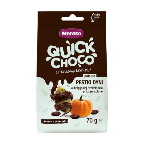 Kürbiskerne in dunkler Schokolade 70g Moreso von Moreso