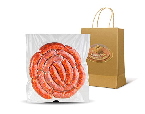 Moretti® Frischwurst zum Kochen | Mit scharfer kalabresischer Chili | 1,5kg - 3kg | Hergestellt in Kalabrien von Moretti Salumi Di Tradizione