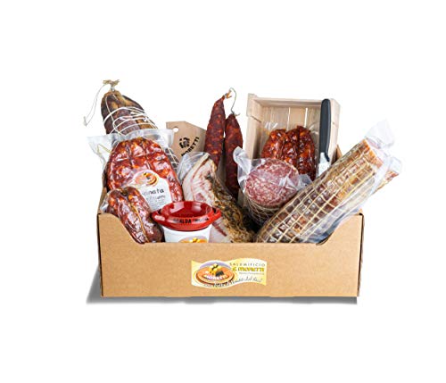 Moretti® Geschenkkorb Wurstwaren und Zubehör | Kalabrische Salami-Spezialitäten | Reise in den süßen und würzigen Geschmack | Verschiedene Kombinationen(Süss) von Moretti Salumi Di Tradizione