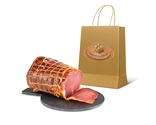 Moretti® Lonza Filone Lonzino | 800g / 900g Vakuumverpackt | Bresaola vom Schwein | Artisan gewürztes getrocknetes mageres Filet | Hergestellt in Kalabrien von Moretti Salumi Di Tradizione