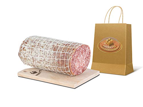 Moretti® | Milano Handwerklich gewürzte süße Salami | Scheibe 900gr.+ | Vakuumverpackt | KEINE GVO von Moretti Salumi Di Tradizione