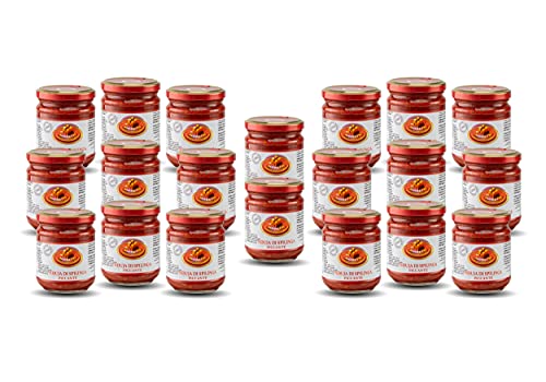 Moretti® Nduja Calabrese Würzige Artisan und Original NO GMO Streichfähige und cremige Salami in 180gr Glas (20 Gläser) von Moretti