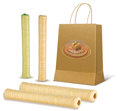 Moretti® Salamihülle aus Kollagen | Guts Gewürz Salami Würstchen Fleisch | Gehäuseschutz Gewürze Salami kochen | Vakuumverpackung | Verschiedene Größen (Kaliber 38 mm x 20 m) von Moretti