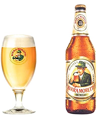 24 x Birra Moretti L'autentica 4,6% vol. Originalkiste 0,33L Flasche MEHRWEG von Moretti