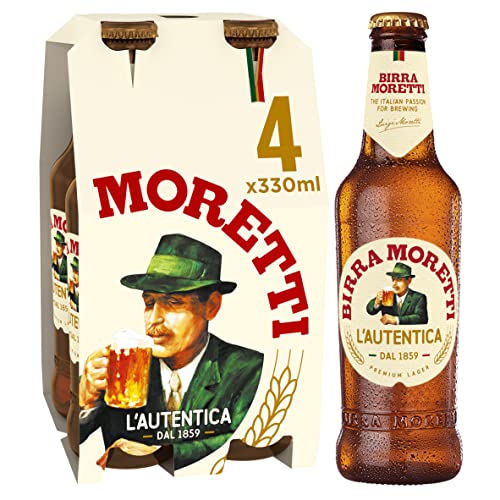 4x Bier Moretti 'Birra Moretti' Bier aus italien, 330 ml von Birra Moretti
