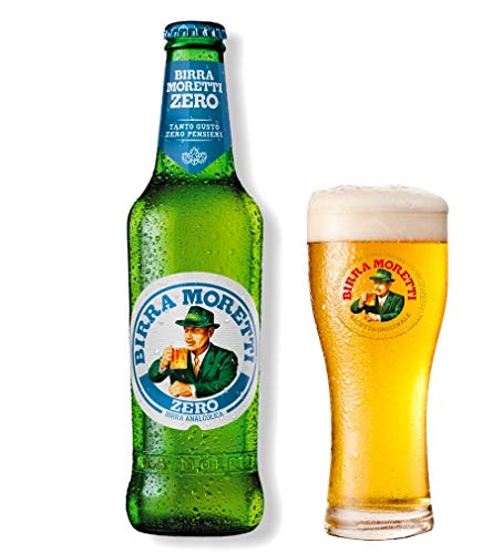 BIRRA MORETTI alkoholfrei 12 Flaschen Bier 0% Alk. 0,33l Flasche von Birra Moretti