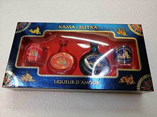 Schnaps Kama-Sutra Box 2 Flaschen 5cl 20% Alkohol mit 2 Tassen von Morey