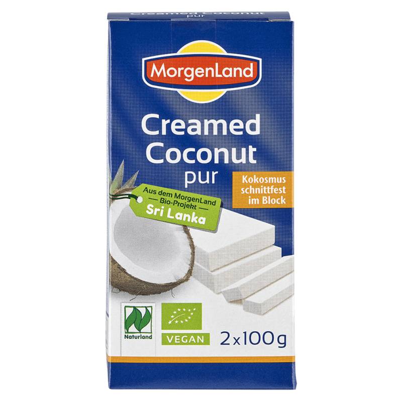 Bio Creamed Coconut pur 200g von MorgenLand