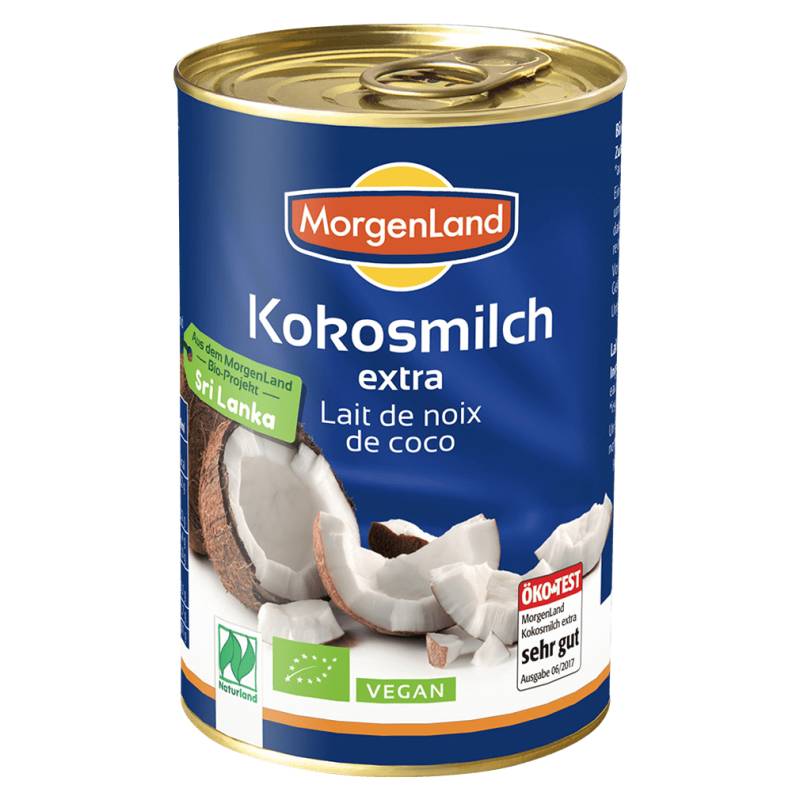 Bio Kokosmilch extra; 22% Fett MHD 19.06.2024 von MorgenLand