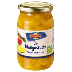 Mangostücke im Glas von Morgenland