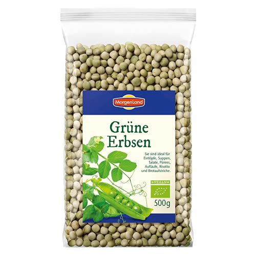 MorgenLand Bio Grüne Erbsen 1er Pack (1 x 500 g) von Morgenland