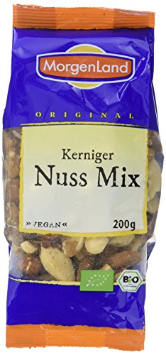 MorgenLand Bio Kerniger Nuss Mix, 2er Pack (2 x 200 g) von MorgenLand