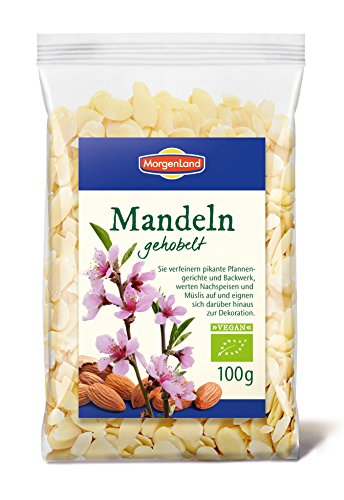 MorgenLand Bio Mandeln gehobelt, 1er Pack (1 x 100 g) von MorgenLand