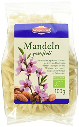 MorgenLand Bio Mandeln gestiftelt, 1er Pack (1 x 100 g) von MorgenLand