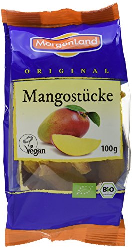 MorgenLand Bio-Mangostücke, 3er Pack (3 x 100 g) von Morgenland