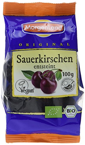 MorgenLand Bio-Sauerkirschen entsteint, 2er Pack (2 x 100 g) von Morgenland