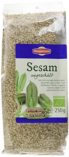 MorgenLand Bio Sesam ungeschält, 4er Pack (4 x 250 g) von Morgenland