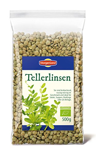MorgenLand Bio Tellerlinsen, 2er Pack (2 x 500 g) von MorgenLand