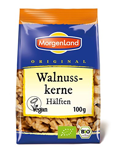 MorgenLand Bio-Walnusskerne Hälften, 2er Pack (2 x 100 g) von MorgenLand
