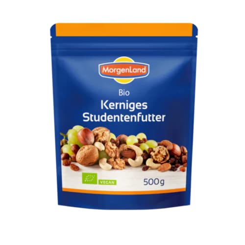 MorgenLand - Kerniges Studentenfutter Snack - 1er Pack (1 x 500g) - Nuss-Frucht-Mischung von Morgenland