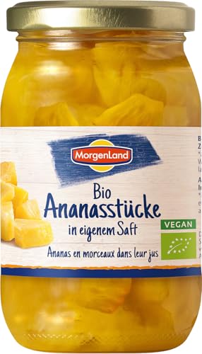 Morgenland Bio Ananasstücke in eigenem Saft (2 x 350 gr) von Morgenland