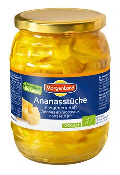 Morgenland Bio Ananas-Stücke in eigenem Saft (2 x 685 gr) von Morgenland