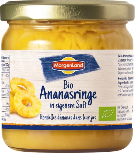 Morgenland Bio Ananasringe in eigenem Saft (2 x 370 gr) von Morgenland