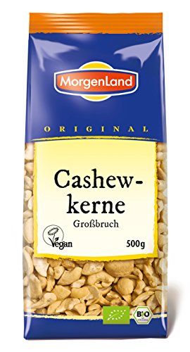 Morgenland Cashewbruch Großbruch 500g Bio Nüsse, 1er Pack (1 x 500 g) von Morgenland