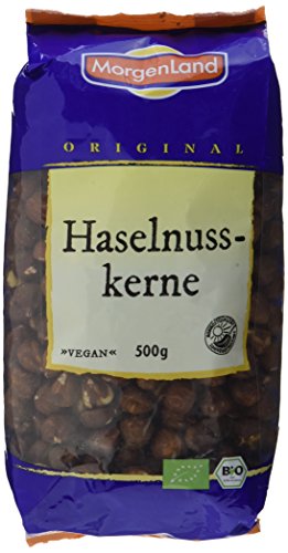 Morgenland Haselnusskerne 13-15 500g Bio Nüsse, 1er Pack (1 x 500 g) von Morgenland