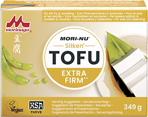 Mori-Nu Seidentofu – Extra fester Tofu aus Sojabohnen – vielseitig einsetzbar – 12 x 349 g von Mori-Nu