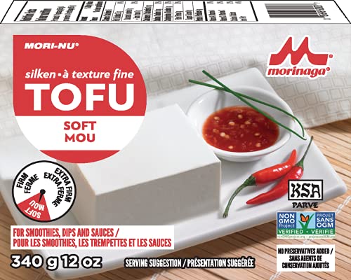 Tofu - SOFT, Mori-Nu, Silken, Tetrapack,Ideal für Dips und Saucen 340g von Mori-Nu