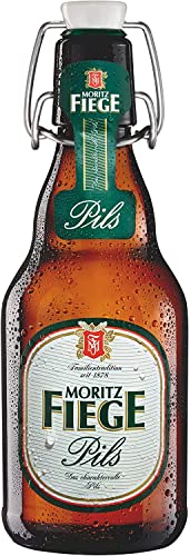 20 kleine Flaschen Moritz Fiege Pils Bügelflaschen a 0,33l inc. 3,00€ MEHRWEG Pfand Bochum Bier a 330ml von Moritz Fiege