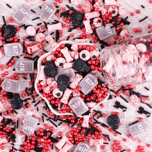 Morofme Halloween Streuen 3.5 oz Essbare Augen Tombstone Schädel Blutige Augen Knochen Rote Pfirsiche Streuen Mix Essbare Halloween Kuchen Cupcake Toppers Cookie Dessert Streuen Dekorationen Morofme Halloween Streuen 3.5 oz Essbare Augen Tombstone Schädel Blutige Augen Knochen Rote Pfirsiche Streuen Mix Essbare Halloween Kuchen Cupcake Toppers Cookie Dessert Streuen Dekorationen von Morofme