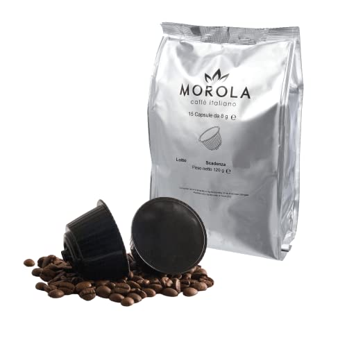 Morola Caffè Italiano - Nescafe® Dolce Gusto® Kompatible Kapseln - 6er Pack mit 15 Kapseln - 90 Kapseln - Made in Italy (Kaffee) von Morola
