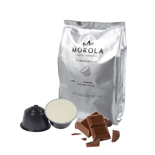 Morola Caffè Italiano - Nescafe® Dolce Gusto® Kompatible Kapseln - 6er Pack mit 15 Kapseln - 90 Kapseln - Made in Italy (Schokolade) von Morola