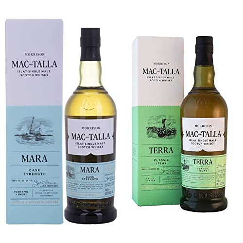Morrison Distillers Mac-Talla Mara CS 58.2% vol Single Malt Whisky, 700ml & Whisky Mac-Talla Terra 46Prozent vol Single Malt Whisky (1 x 0.7 l) von Morrison Distillers