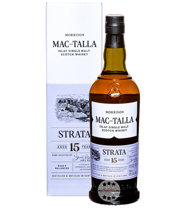 Mac-Talla Strata 15 Jahre Islay Single Malt Whisky (46 % Vol., 0,7 Liter) von Morrison Scotch Whisky Distillers