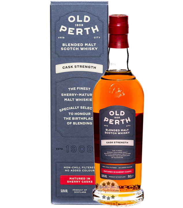 Old Perth Cask Strength Blended Malt Scotch Whisky (58,6 % Vol., 0,7 Liter) von Morrison Scotch Whisky Distillers