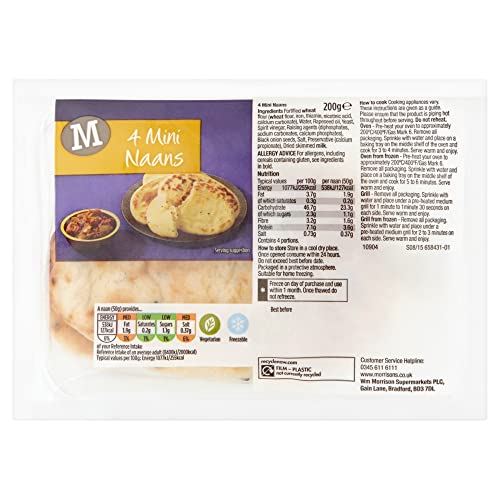 Morrisons Mini Naan Plain von Morrisons