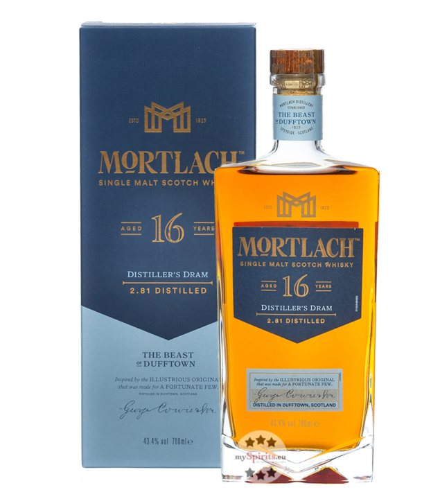 Mortlach 16 Jahre Single Malt Scotch Whisky (43,4 % vol., 0,7 Liter) von Mortlach