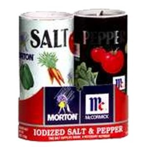 Morton ® Jodiertes Salz & McCormick ® Pfefferstreuer von Morton