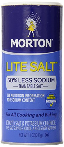 Morton Salt Lite Salt Less Sodium 11 oz (Morton Salz Lite Salz weniger Natrium) von Morton