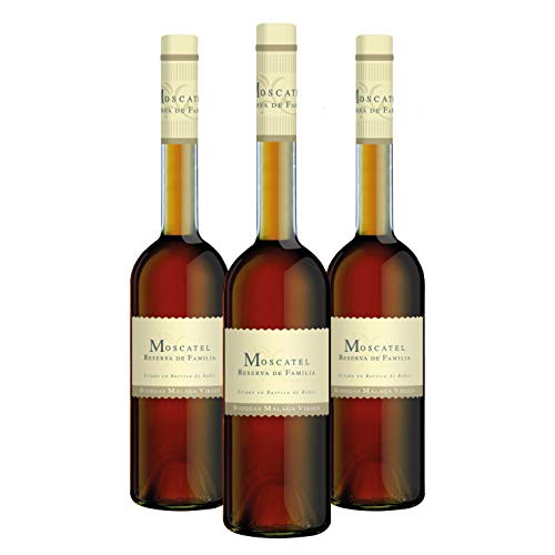 Moscatel Reserva de Familia - Packung mit 3 Flaschen à 50cl - Süßer Likörwein D.O. "Malaga" von BODEGAS MALAGA VIRGEN RESERVA DE FAMILIA