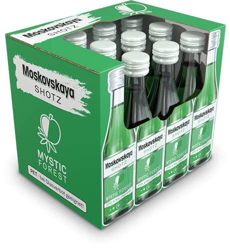 Mystic Forest I Moskovskaya Shotz I 12 x 0,05 L I Party Shots für jeden Anlass I Premium Likör von MYSTIC FOREST