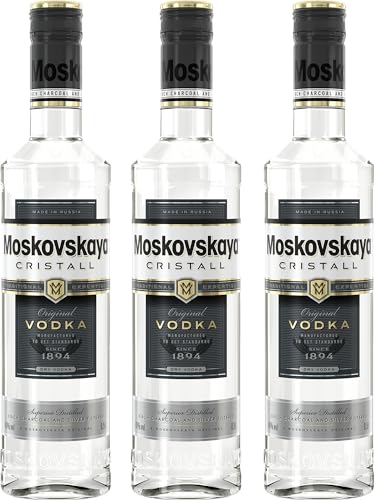 Moskovskaya Cristall I Superior Vodka I 3 x 0,5L I 40% von Moskovskaya