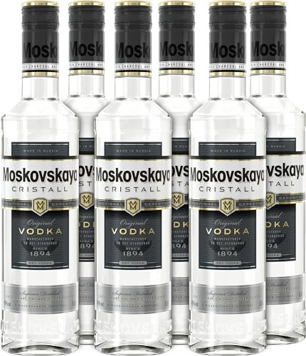 Moskovskaya Cristall I Superior Vodka I 6 x 0,5L I 40% vol. von Moskovskaya