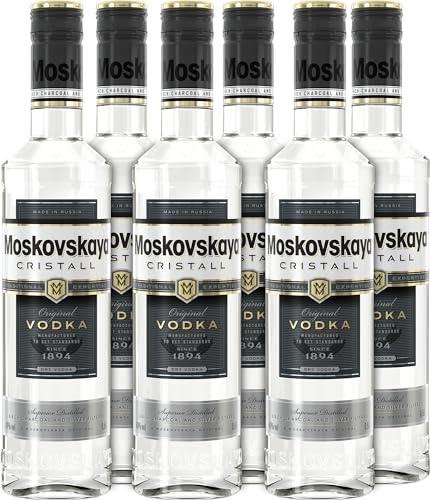 Moskovskaya Cristall I Superior Vodka I 6 x 0,5L I 40% vol. von Moskovskaya
