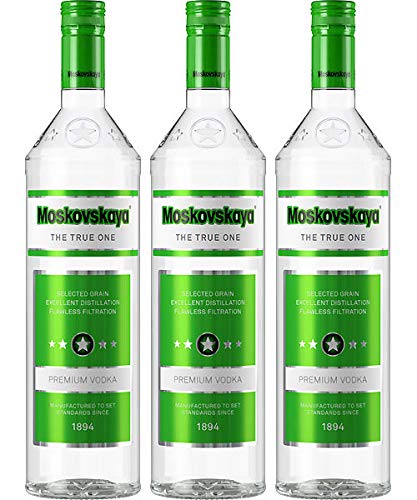 Moskovskaya Vodka 3 x 1,0L I Premium Vodka I 40% vol. von Moskovskaya